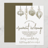 Invitation Fête de l'échange d'ornement (Devant / Derrière)