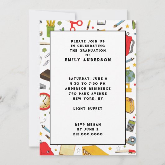 Invitation Fête de l'éducation des enseignants (Dos)