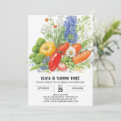 Invitation Fête de légumes cultivés localement (Debout devant)