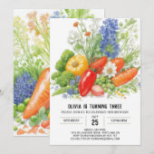 Invitation Fête de légumes cultivés localement (Devant / Derrière)