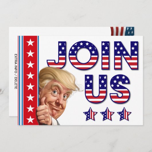 Invitation Fête de l'élection présidentielle (Devant / Derrière)