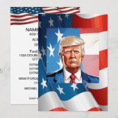 Invitation Fête de l'élection présidentielle (Devant / Derrière)