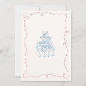 Invitation Fête de l'engagement avec main fantaisie (Dos)