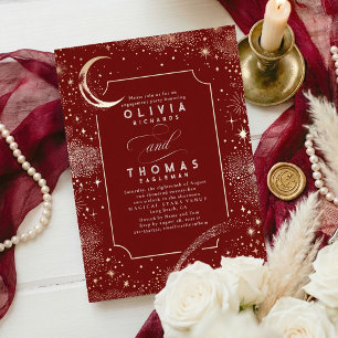 Invitation Fête de l'engagement mystique de la Lune de nuit é