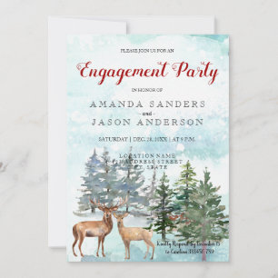 Invitation Fête de l'engagement Paysage d'hiver
