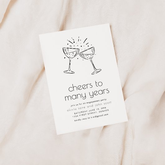 Invitation Fête de l'engagement simple de plusieurs années