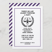 Invitation Fête de l'enseignement de droit (Devant / Derrière)