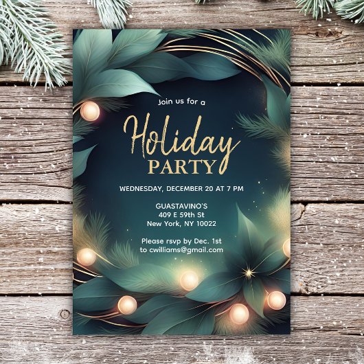 Invitation Fête de l'entreprise de vacances moderne