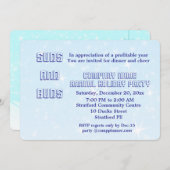 Invitation Fête de l'entreprise Invitation. (Devant / Derrière)