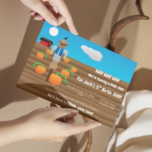 Invitation Fête de l'épouvantail (paysage)