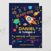 Invitation Fête de l'Espace Anniversaire (Devant / Derrière)