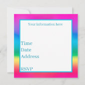 Invitation fête de l'été (Dos)