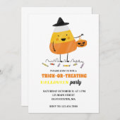 Invitation Fête de l'Halloween (Devant / Derrière)
