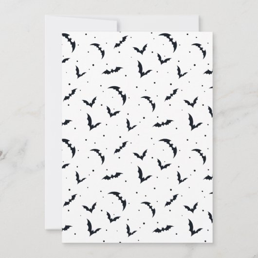 Invitation Fête de l'Halloween (Dos)