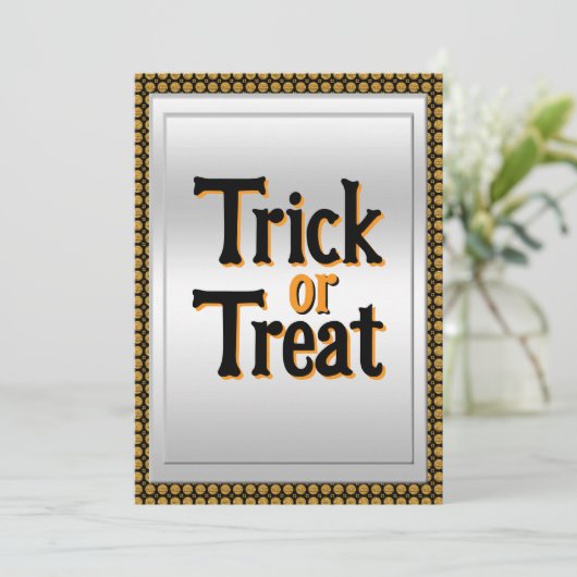 Invitation Fête De L'Halloween (Debout devant)