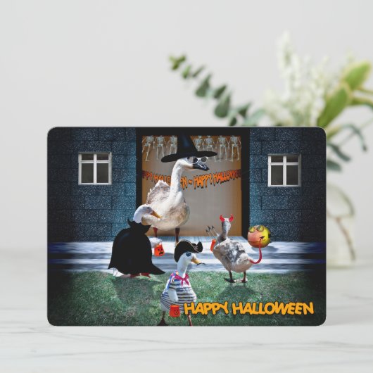 Invitation Fête de l'Halloween (Debout devant)