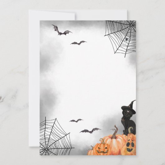 Invitation Fête de l'Halloween (Dos)