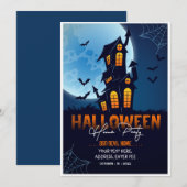 Invitation Fête de l'Halloween (Devant / Derrière)