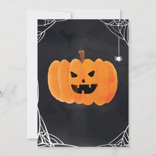 Invitation Fête de l'Halloween (Dos)