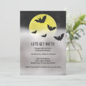 Invitation Fête de l'Halloween Batty (Debout devant)