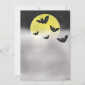 Invitation Fête de l'Halloween Batty (Dos)