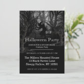 Invitation Fête de l'Halloween de la forêt de sorcières (Debout devant)