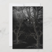 Invitation Fête de l'Halloween de la forêt de sorcières (Dos)