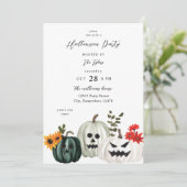Invitation Fête de l'Halloween de la marque ou du Citrouille (Debout devant)