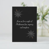 Invitation Fête de l'Halloween "Désir Webbed" (Debout devant)