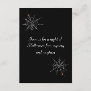 Invitation Fête de l'Halloween "Désir Webbed"