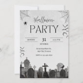 Invitation Fête de l'Halloween du cimetière (Devant)