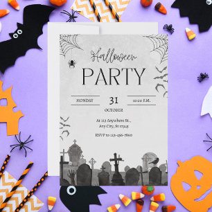 Invitation Fête de l'Halloween du cimetière