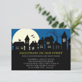 Invitation Fête de l'Halloween du film d'horreur (Debout devant)