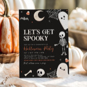 Invitation Fête de l'Halloween Éffrayante pour le fantôme