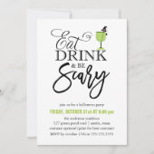 Invitation Fête de l'Halloween "Soyez effrayant" (Devant)