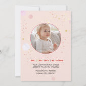 Invitation Fête de licorne de conte de fées (Dos)