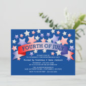 Invitation Fête de l'Indépendance | 4 JUILLET des États-Unis (Debout devant)