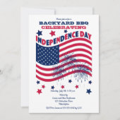 Invitation Fête de l'Indépendance 4 juillet Fête - Drapeau (Devant)