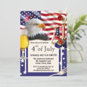 Invitation Fête de l'Indépendance américaine 4 juillet (Debout devant)