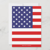 Invitation Fête de l'Indépendance américaine 4 juillet (Dos)