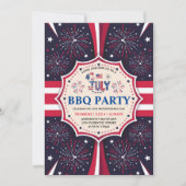 Invitation Fête de l'Indépendance BQ 4 juillet Fête des feux  (Devant)