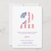 Invitation Fête de l'Indépendance Cookout 2e fête d'anniversa (Devant)