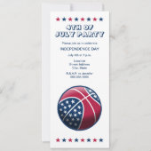 Invitation Fête de l'Indépendance de Basket (Devant)