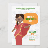 Invitation Fête de l'Indépendance de l'Inde (Devant)