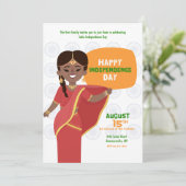 Invitation Fête de l'Indépendance de l'Inde (Debout devant)