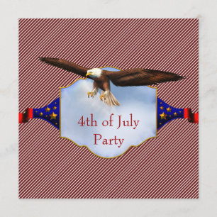 Invitation Fête de l'Indépendance du 4 juillet BBQ