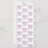 Invitation Fête de l'Indépendance feux de 4 juillet (Dos)