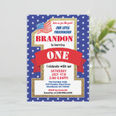 Invitation Fête de l'Indépendance Garçon 1er fête d'anniversa (Debout devant)