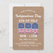 Invitation Fête de l'Indépendance Russe BBQ | 4 JUILLET (Devant)