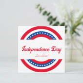 Invitation Fête de l'Indépendance Stars and Stripes (Debout devant)